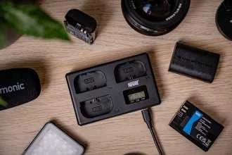 „Newell“ akumuliatorių įkroviklis TT-USB-C 3x „Canon LP-E6“