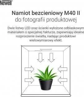 Gaminio Fotografavimo Šviesdėžė - Newell M40II 5500 K 8000 Liuksų LED Studijos Šviesdėžė
