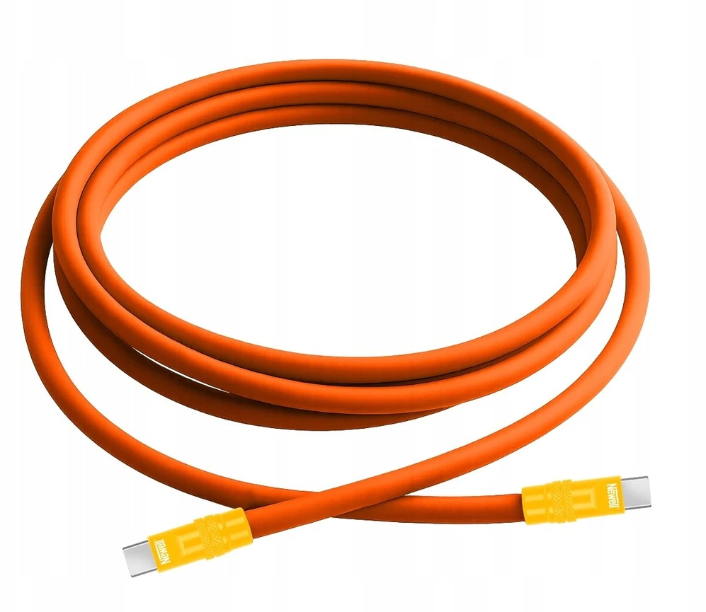 USB-C kabelis - Newell USB-C 100W 2m silikoninis oranžinis-geltonas