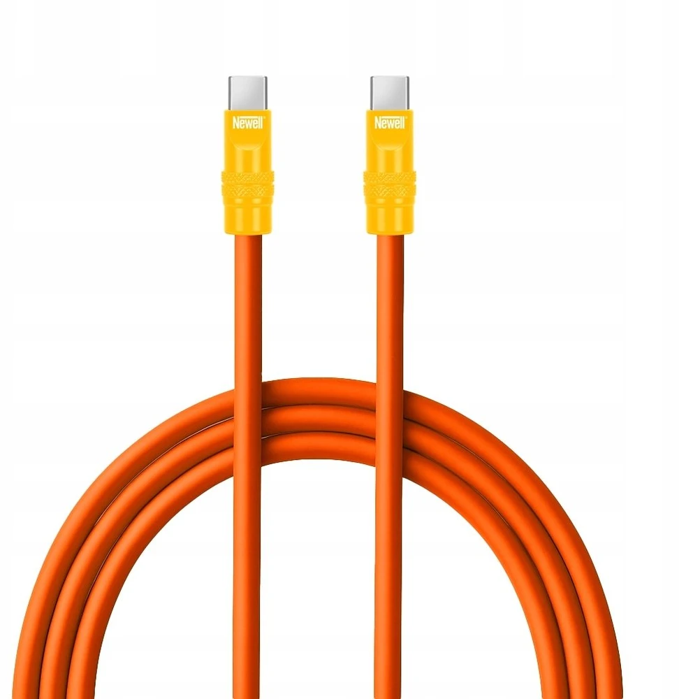 USB-C kabelis - Newell USB-C 100W 2m silikoninis oranžinis-geltonas