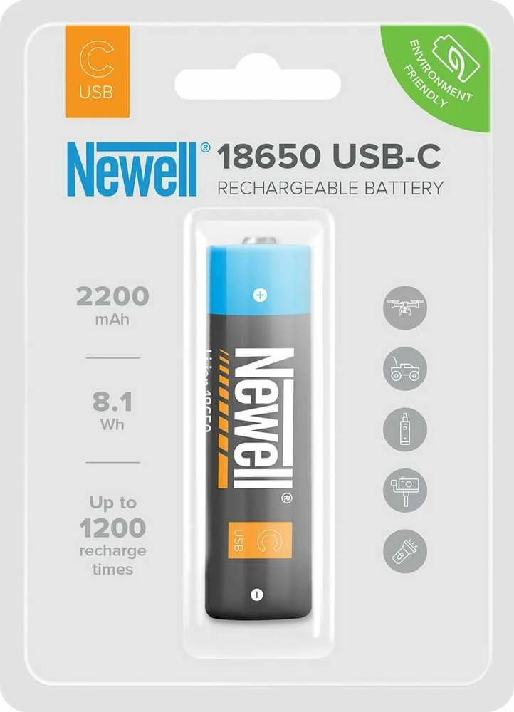 Newell 18650 USB-C 2200 mAh baterija