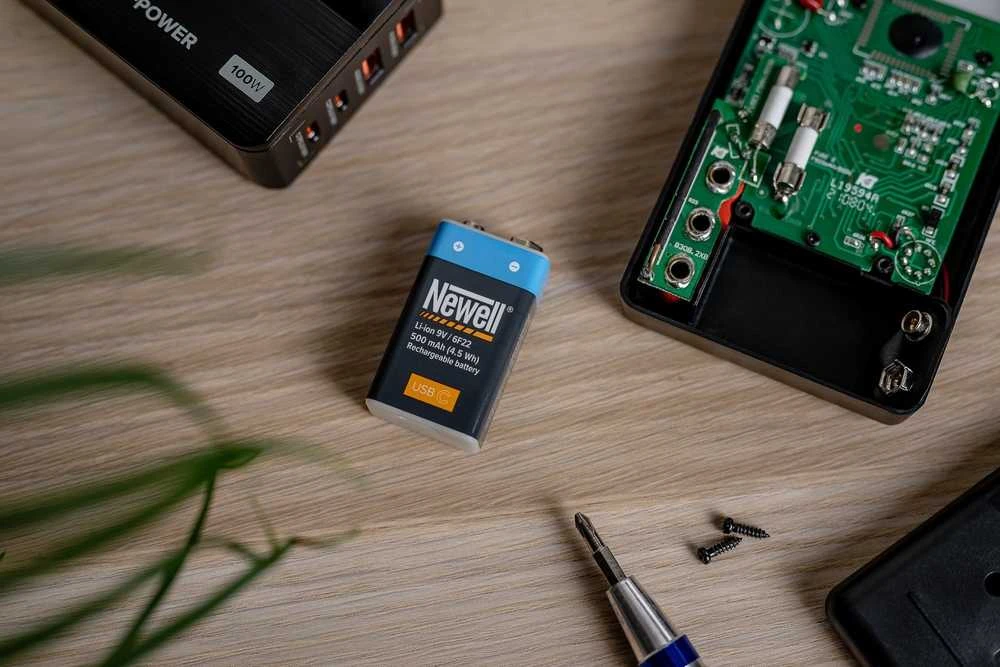 Baterija Newell 9V USB-C 500 mAh