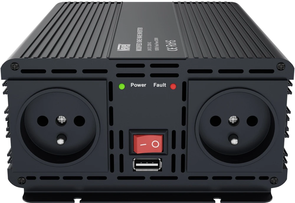 Newell įtampos keitiklis su modifikuota sinusine banga 24 V / 230 V, 1000 W