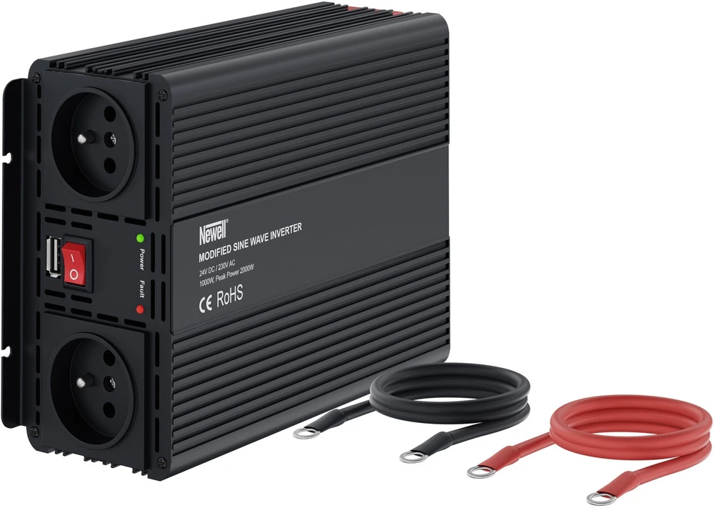 Newell įtampos keitiklis su modifikuota sinusine banga 24 V / 230 V, 1000 W