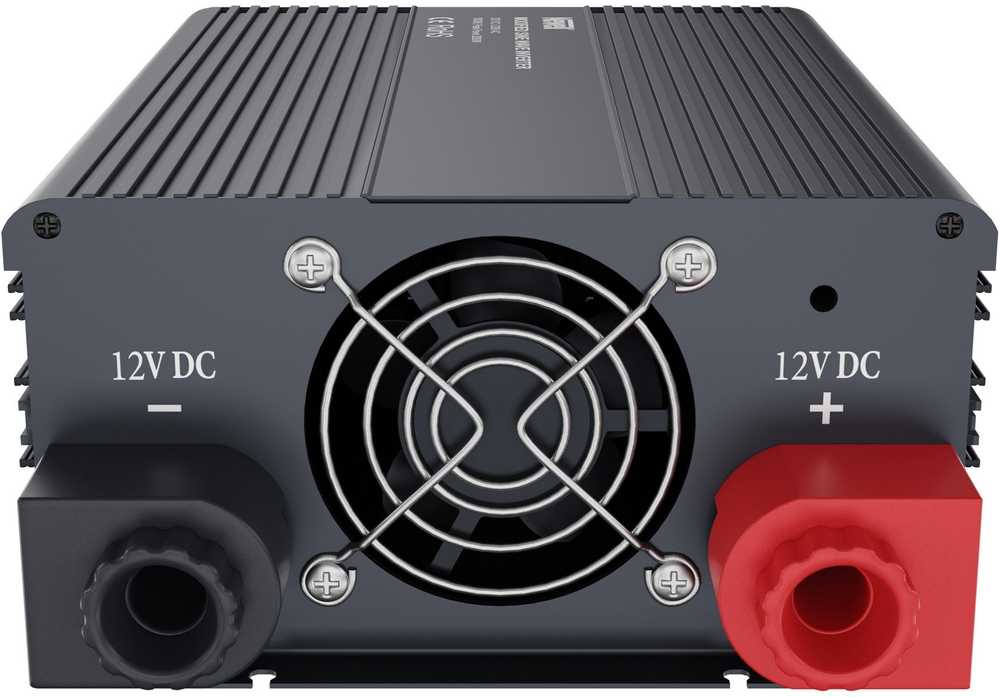 Newell įtampos keitiklis su modifikuota sinusine banga 12 V / 230 V, 1000 W.