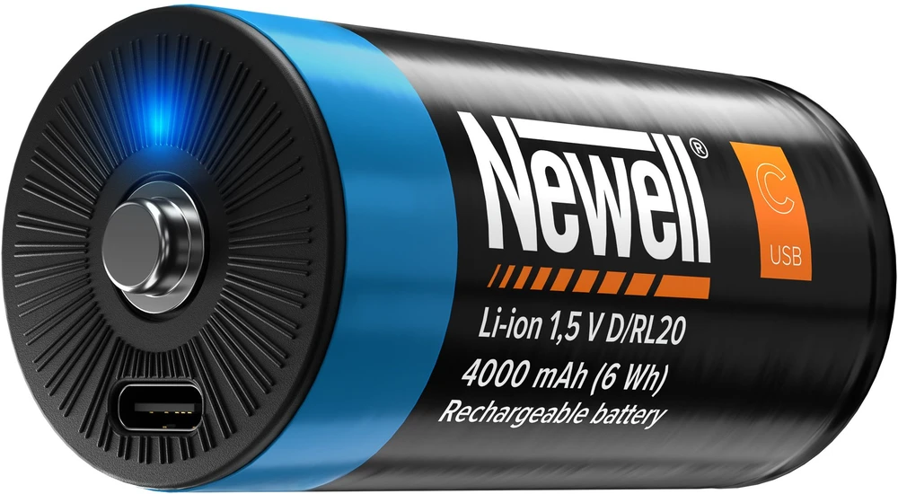 Newell D tipo baterija su USB-C įkrovimo jungtimi