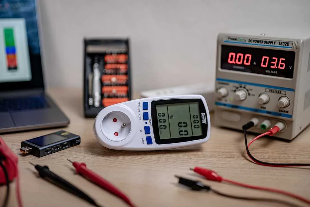 Lubinis šviestuvas Energijos Monitorius - Newell Wattmeter Galia Srovė Įtampa LCD Apšviestas