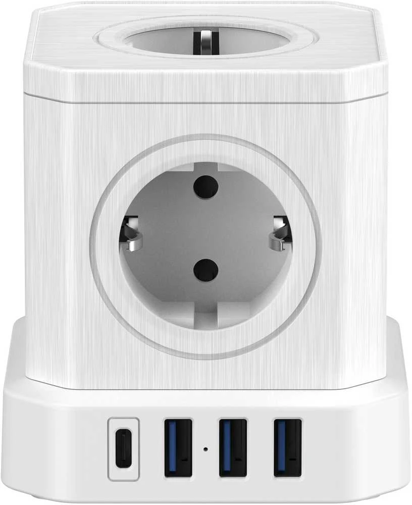 „Newell GaN Power Cube 9in1“ – baltas