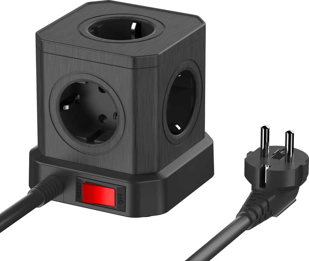 Newell GaN Power Cube 9in1 - juodas