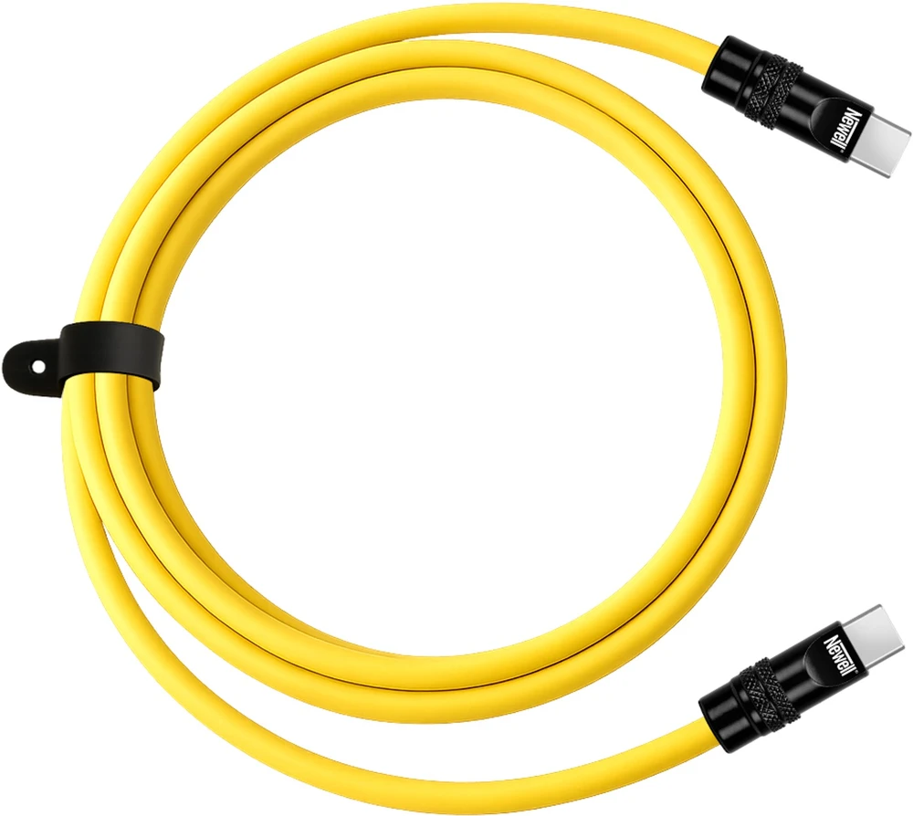 USB-C Laidas - Newell USB-C 100W Greito Įkrovimo Laidas 2m Silikoninis Geltonas-Juodas
