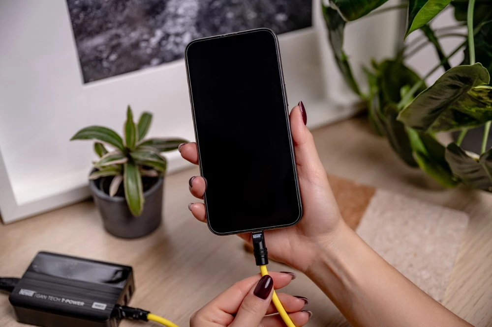 USB-C Laidas - Newell USB-C 100W Greito Įkrovimo Laidas 2m Silikoninis Geltonas-Juodas