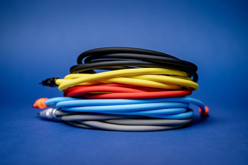 USB-C kabelis - Newell USB-C 100W 2m silikoninis raudonas-mėlynas