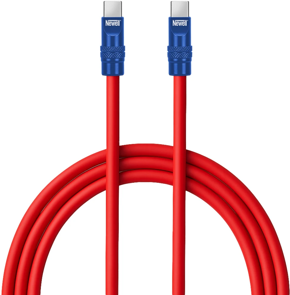 USB-C kabelis - Newell USB-C 100W 2m silikoninis raudonas-mėlynas