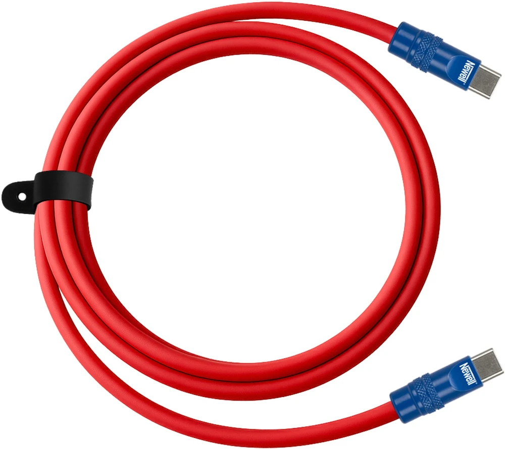 USB-C kabelis - Newell USB-C 100W 2m silikoninis raudonas-mėlynas
