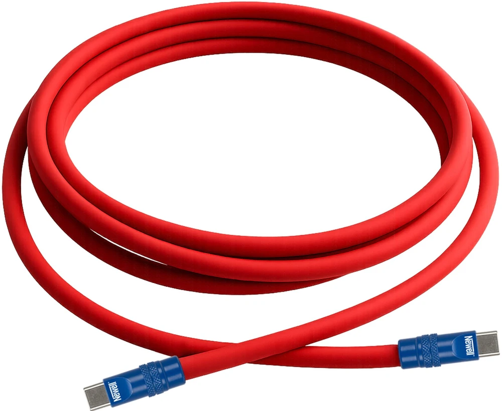 USB-C kabelis - Newell USB-C 100W 2m silikoninis raudonas-mėlynas