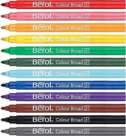 Newell Fibertuscher Berol Colourbroad, pakke a 42 assorterede farver