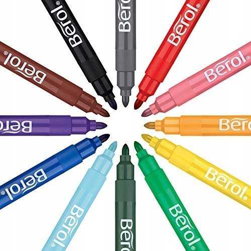 Newell Fibertuscher Berol Colourbroad, pakke a 42 assorterede farver