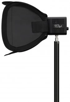 Apšvietimo Modifikatorius - Newell 25 cm Mini Bowens Kvadratinis Softboxas Tara 40 RGB LED Šviesai - Su Tinkleliu, Juodas