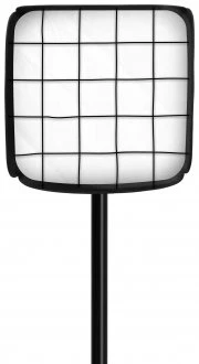 Apšvietimo Modifikatorius - Newell 25 cm Mini Bowens Kvadratinis Softboxas Tara 40 RGB LED Šviesai - Su Tinkleliu, Juodas