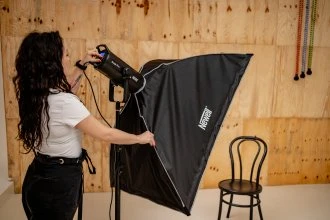 Apšvietimo Modifikatorius - Newell Stačiakampis Softbox 80 x 120 cm Bowens Montavimas