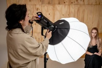 Apšvietimo Įranga - Newell Sferinis Softbox 80 cm Bowens Montavimas, Sulankstoma