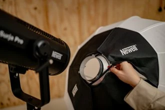 Apšvietimo Įranga - Newell Sferinis Softbox 80 cm Bowens Montavimas, Sulankstoma