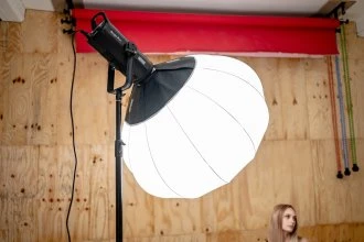 Apšvietimo Įranga - Newell Sferinis Softbox 80 cm Bowens Montavimas, Sulankstoma