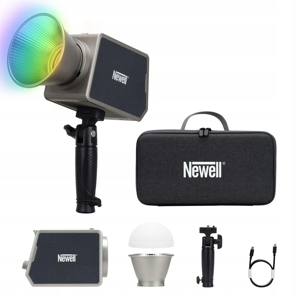 Apšvietimo įrangos rinkinys - Newell Zora 90 RGB 100W LED šviestuvas 2700-6500K