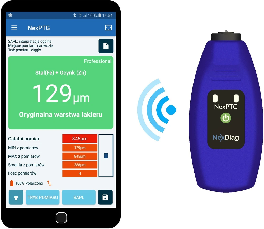 Nexdiag Dangos storio matuoklis NexPTG Professional