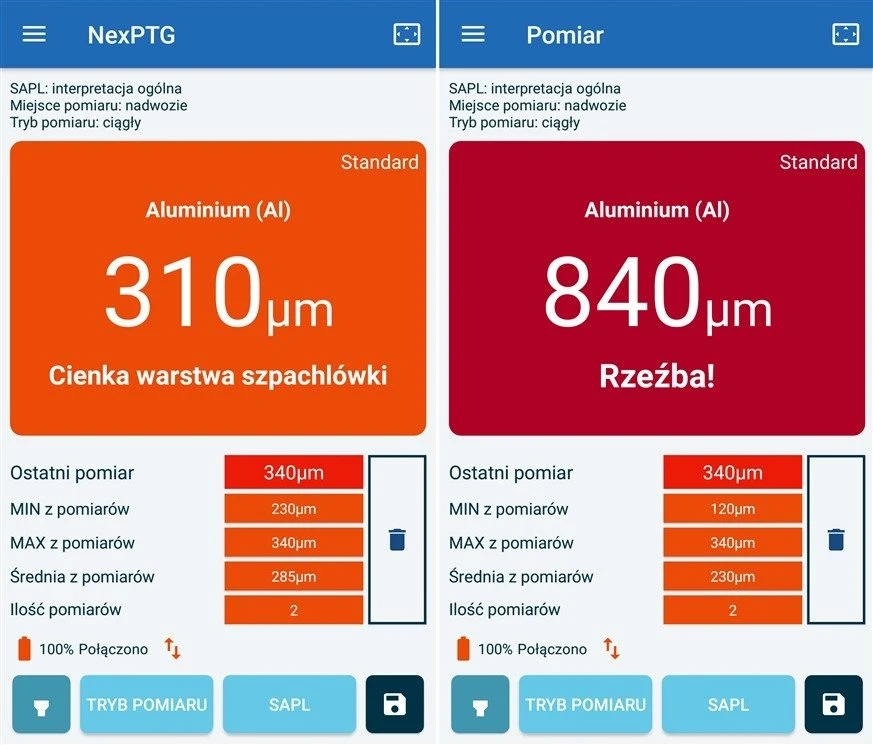 NexPTG Lakiero storio matuoklis NexPTG Standard Plus