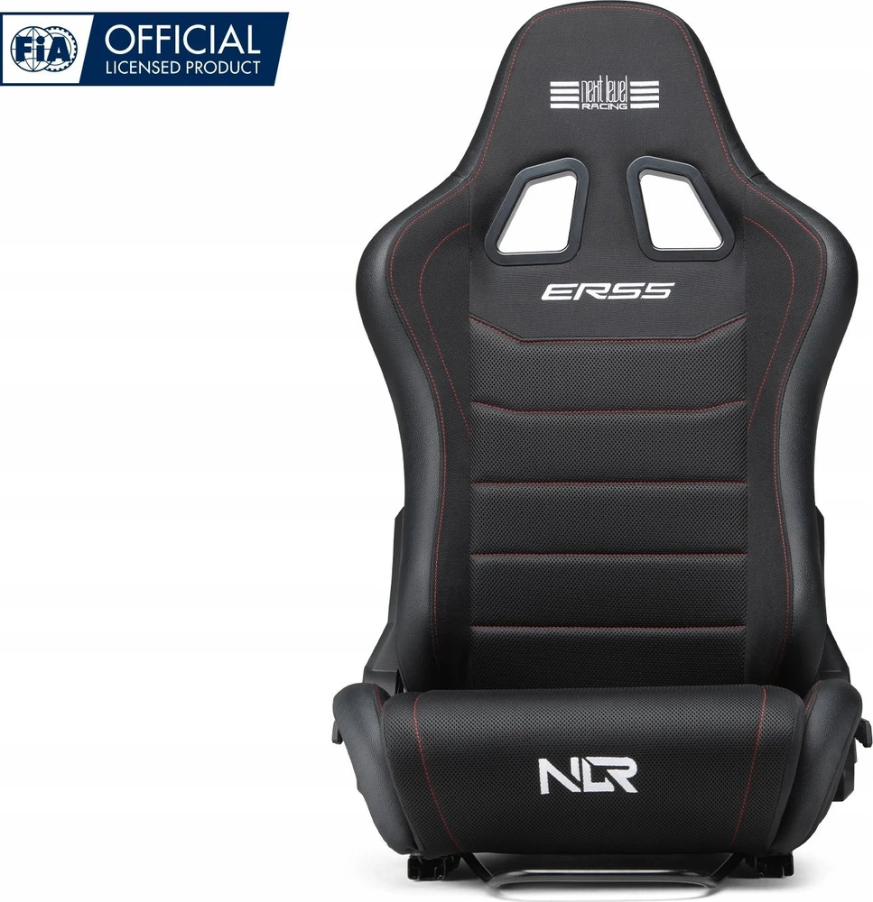 „Next Level Racing“ | ERS5 „Elite Fabric“ ir „SimAero Mesh Edition“ | Atlošiama sėdynė | SIMAERO tinklelio audinys | Juodas