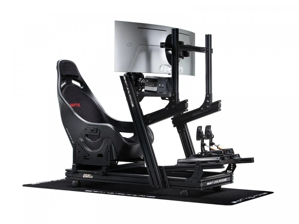 „Next Level Racing Fotel es1“ lenktyninė sėdynė su lytėjimo grįžtamuoju ryšiu ir simuliatoriumi