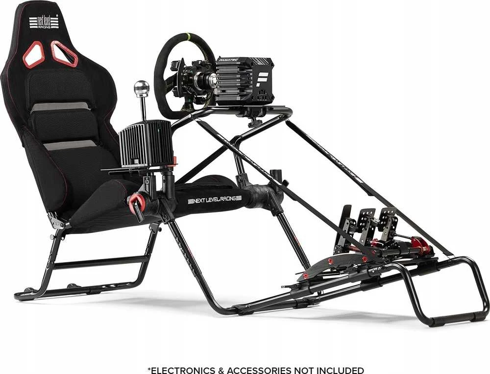 Next Level Racing GT LITE PRO sulankstoma lenktynių vairuotojo kabina
