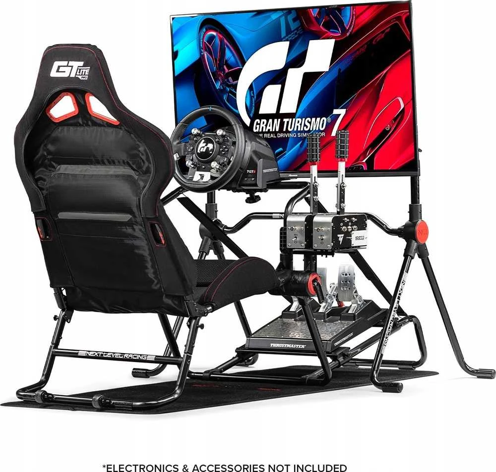 Next Level Racing GT LITE PRO sulankstoma lenktynių vairuotojo kabina