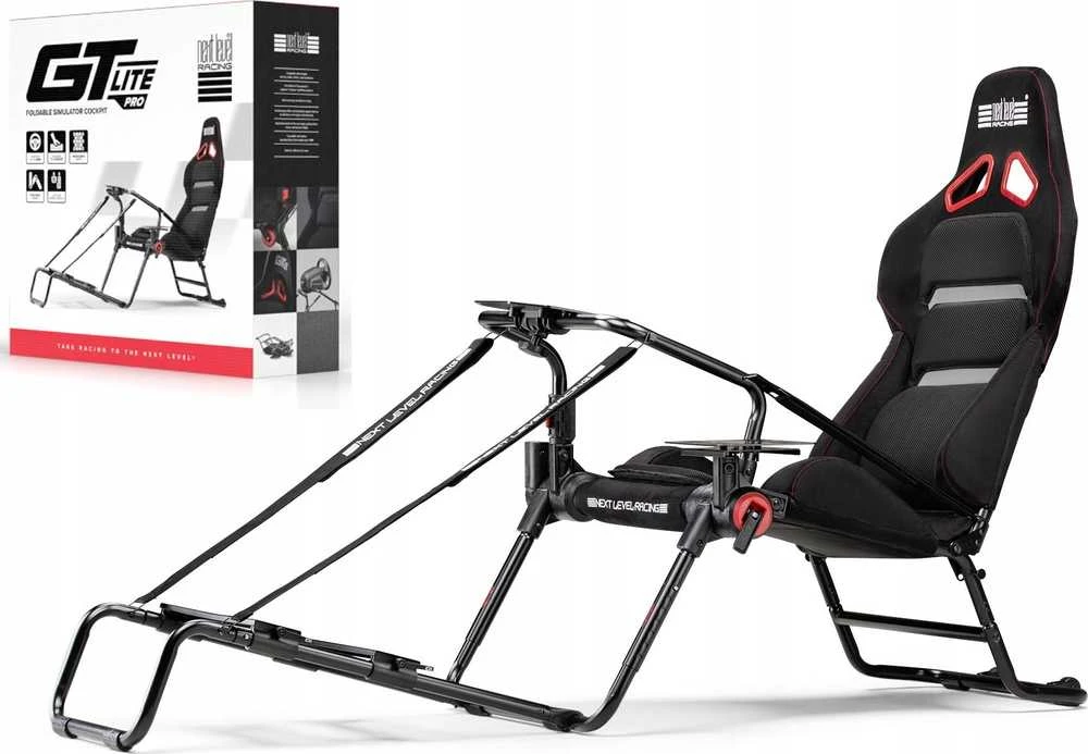 Next Level Racing GT LITE PRO sulankstoma lenktynių vairuotojo kabina