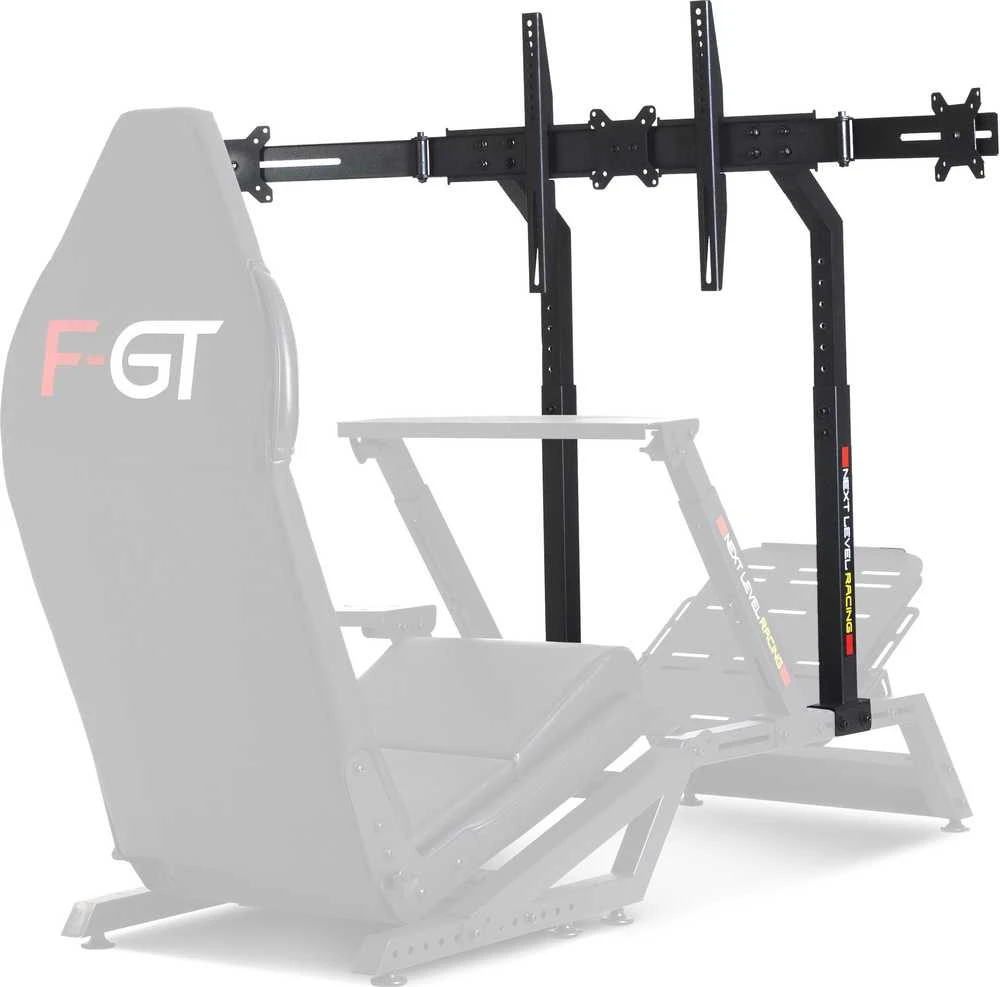 Laikiklis „Next Level Racing F-GT Monitorius“ stovas | Tvirtinimo komponentai | Aukštis, pakreipimas | 27–65 " | Maksimalus svoris (talpa) 60 kg