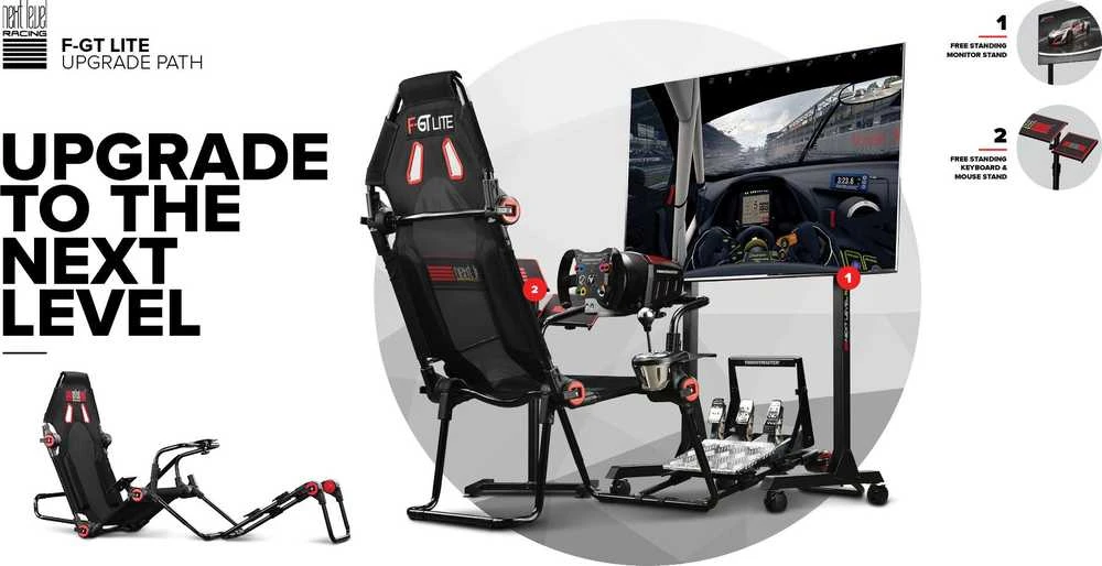 Žaidimų simuliatoriaus rėmas Next Level Racing COCKPITS F-GT Lite