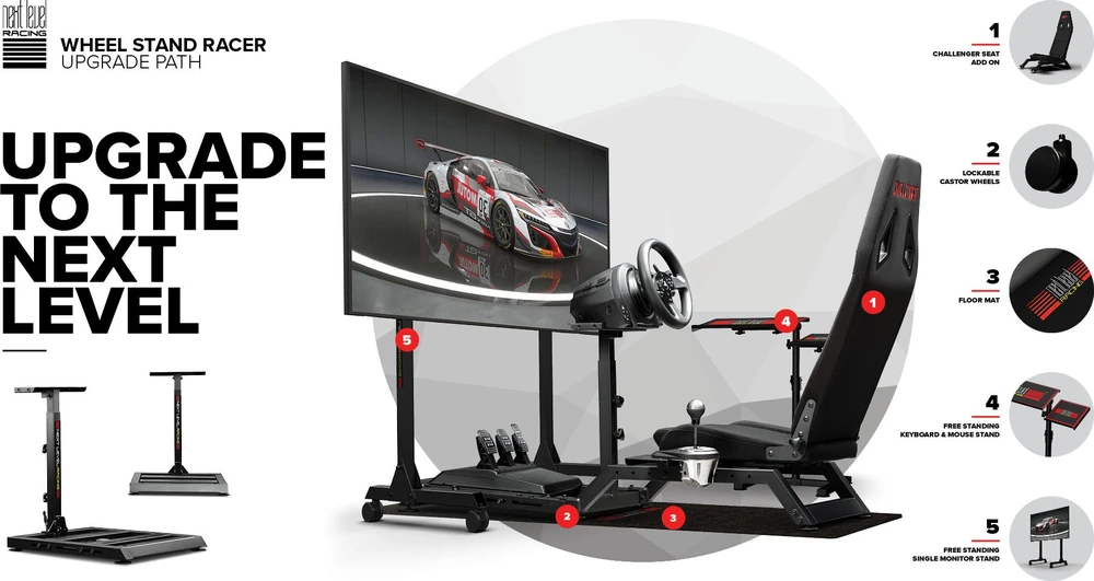 Next Level Racing stovas vairui