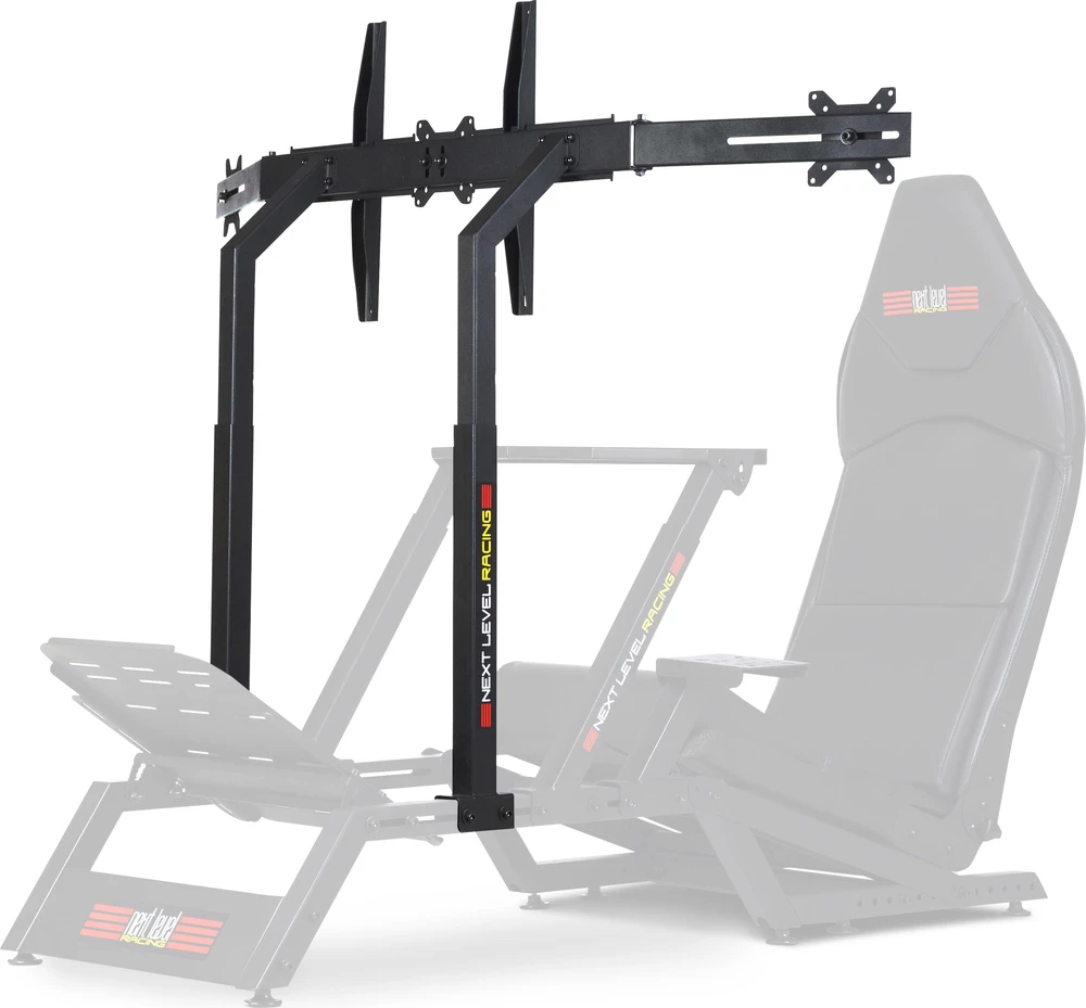 Laikiklis „Next Level Racing F-GT Monitorius“ stovas | Tvirtinimo komponentai | Aukštis, pakreipimas | 27–65 " | Maksimalus svoris (talpa) 60 kg
