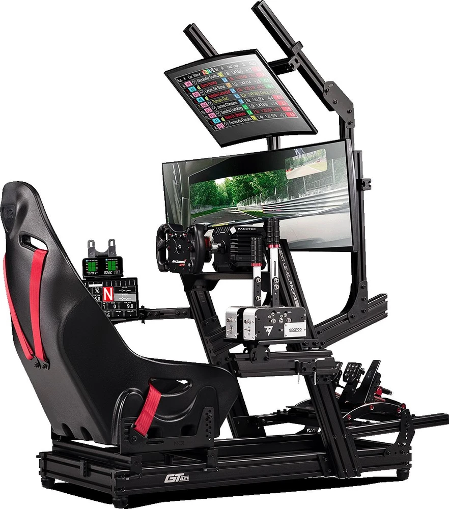Laikiklis „Next Level Racing“ | „GTElite“ tiesiogiai montuojamas viršutinis monitorius priedas | Iki 32" | Juodas