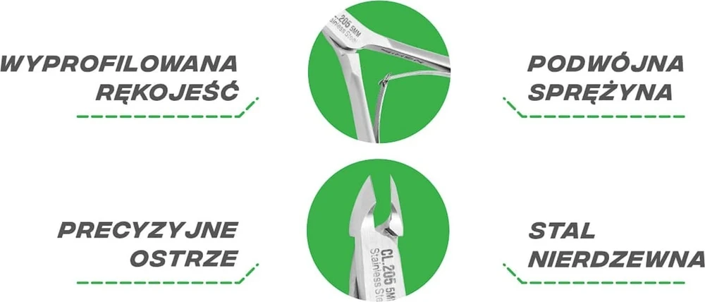 Activeshop Manikiūro žnyplutės odelių karpimui Nghia Export CL-205 12,5 mm, 1 vnt.