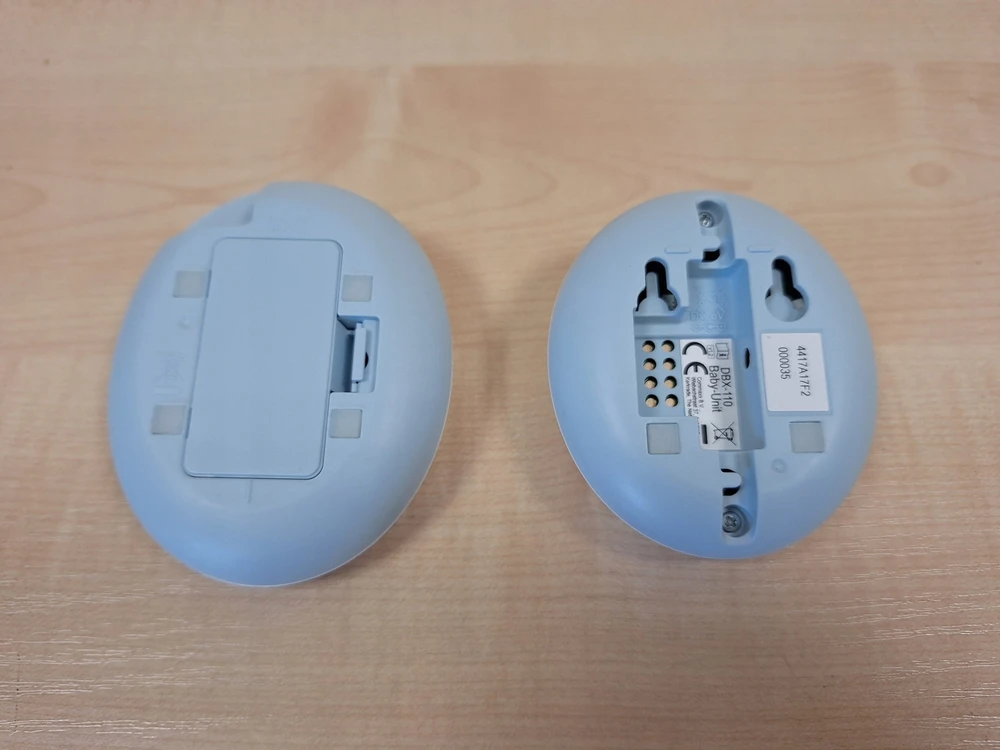 Niania Alecto DECT Babyphone su pełnym trybem ECO* balta/mėlyna