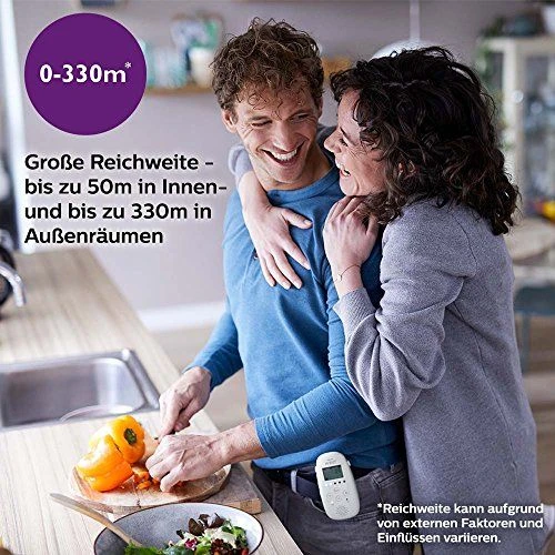 Philips Avent garso auklė DECT su Smart ECO režimu, 50 m, SCD713/26