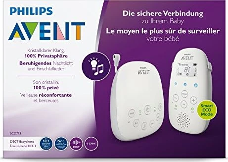 Philips Avent garso auklė DECT su Smart ECO režimu, 50 m, SCD713/26
