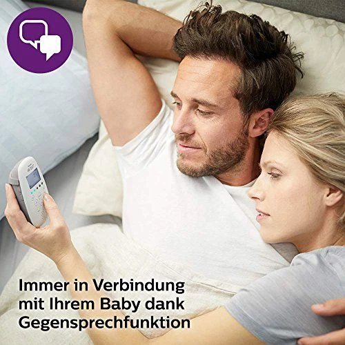 Philips Avent garso auklė DECT su Smart ECO režimu, 50 m, SCD713/26
