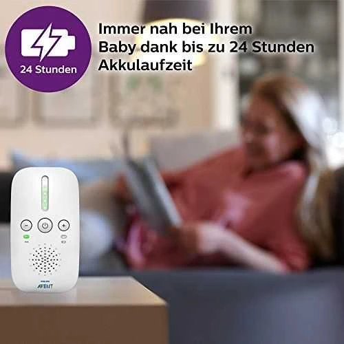 PHILIPS AVENT SCD503 / 26 DECT kūdikių monitorius – šviesiai mėlyna ir balta