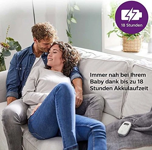 Philips Avent garso auklė DECT su Smart ECO režimu, 50 m, SCD713/26