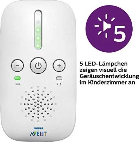 PHILIPS AVENT SCD503 / 26 DECT kūdikių monitorius – šviesiai mėlyna ir balta