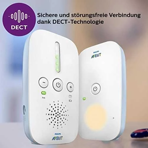 PHILIPS AVENT SCD503 / 26 DECT kūdikių monitorius – šviesiai mėlyna ir balta