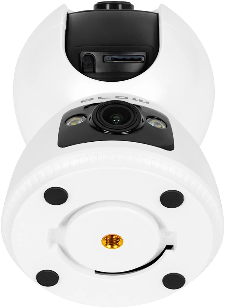 BLOW WiFi kamera su dvigubais objektyvais, 3MP+3MP, T-266, Tuya, pasukama auklės kamera